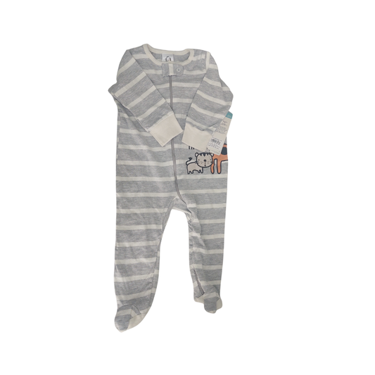 Gerber Grey And White Romper (6-9 months) | Brand New |