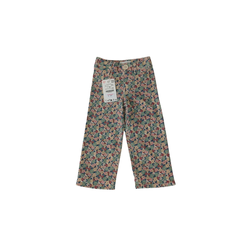 Zara Flora Printed Pants (4 Years) | Brand New |