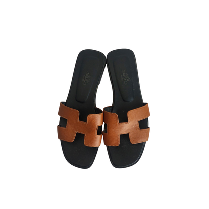 Hermès Tan Oran Sandals | Pre Loved |