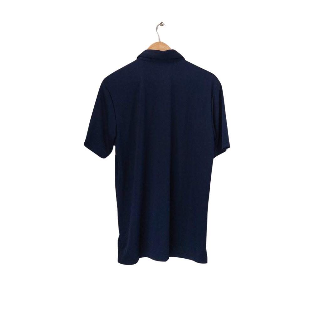 Adidas Men's Navy Dri Fit Core Chest Strap Collared Shirt | Brand New |