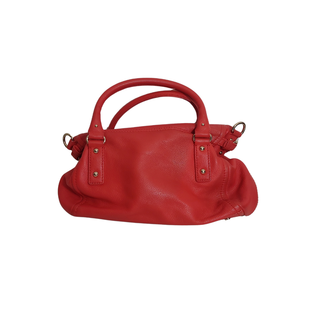 Kate Spade Red Leather Double Handle Crossbody Bag | Pre Loved |