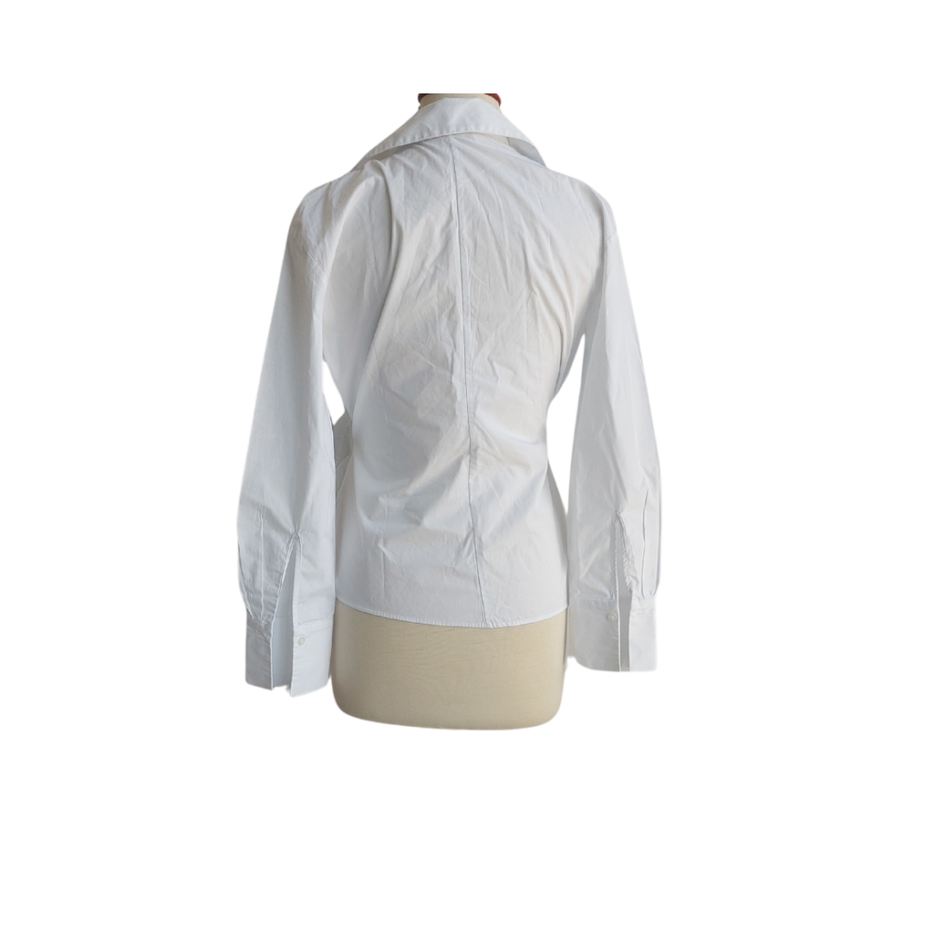 Zara White Wrap Top | Gently Used |