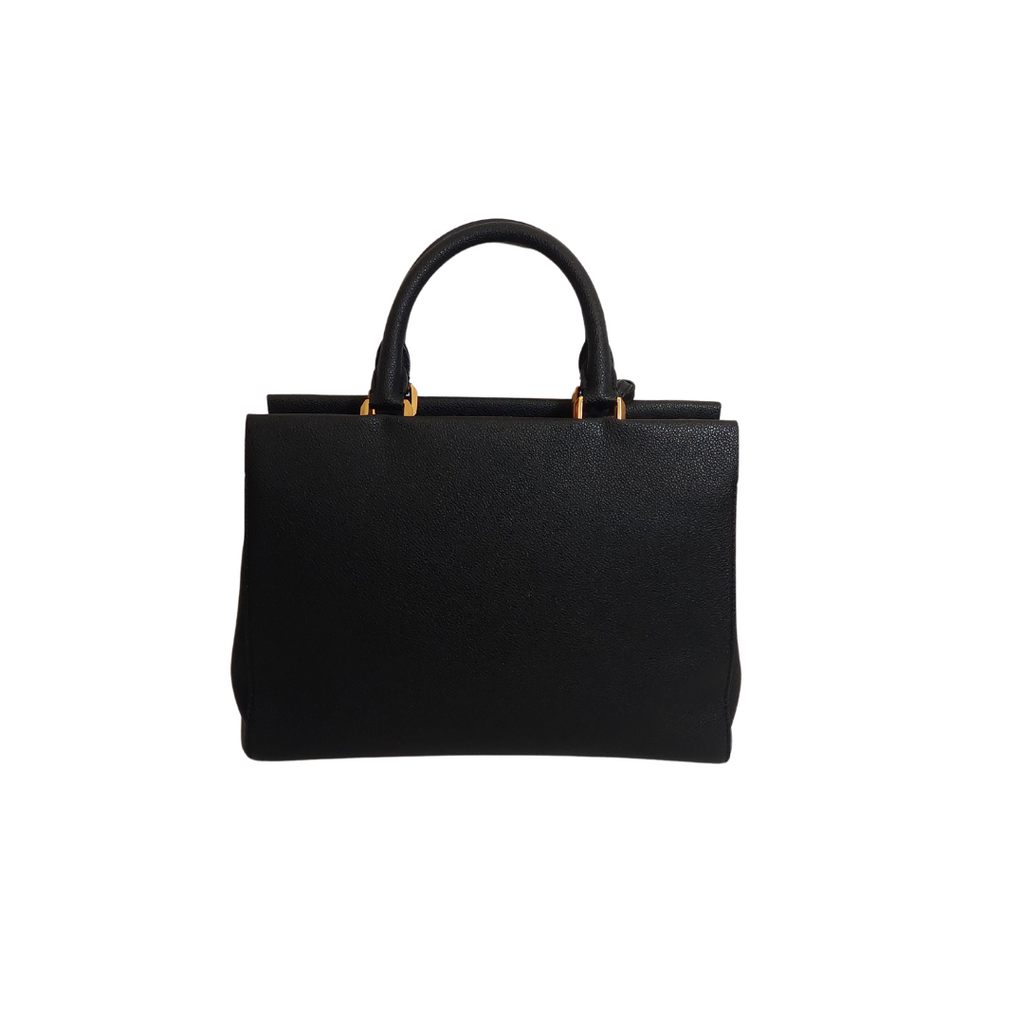 Charles & Keith Black Mirabelle Structured Top Handle Bag | Gently Used |