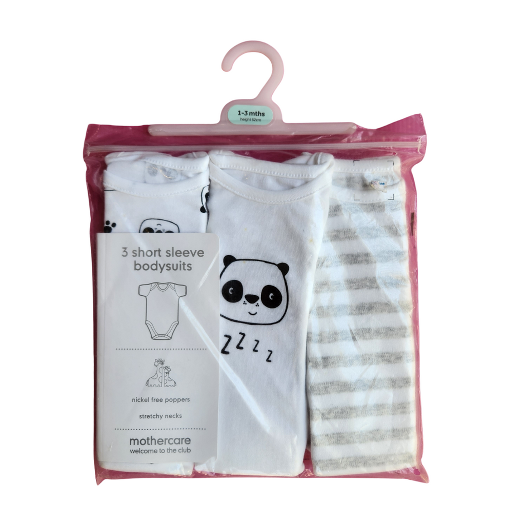 Mothercare Short-sleeve Body Suits 3 Pack (1 - 3 months) | Brand New |