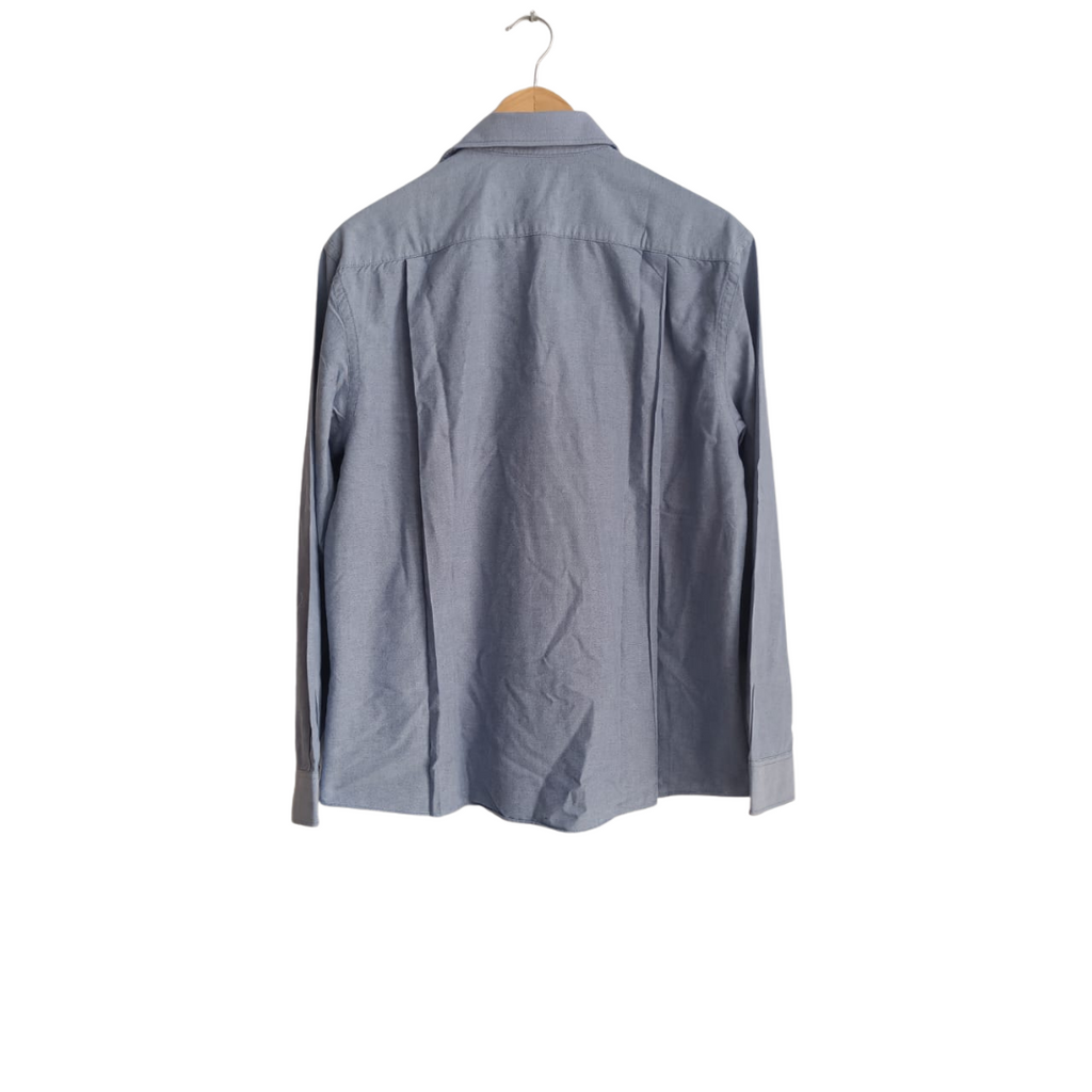 Tommy Hilfiger Men's Light Blue Button Down Collared Shirt | Pre Loved |
