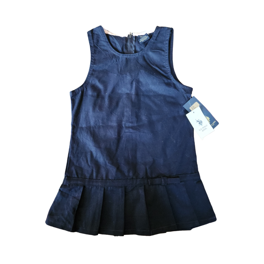U.S Polo Association Navy Sleeveless Dress (4 years) | Brand New |