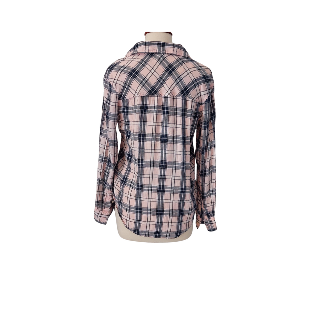Aeropostale Pink Checked Collared Shirt | Pre Loved |