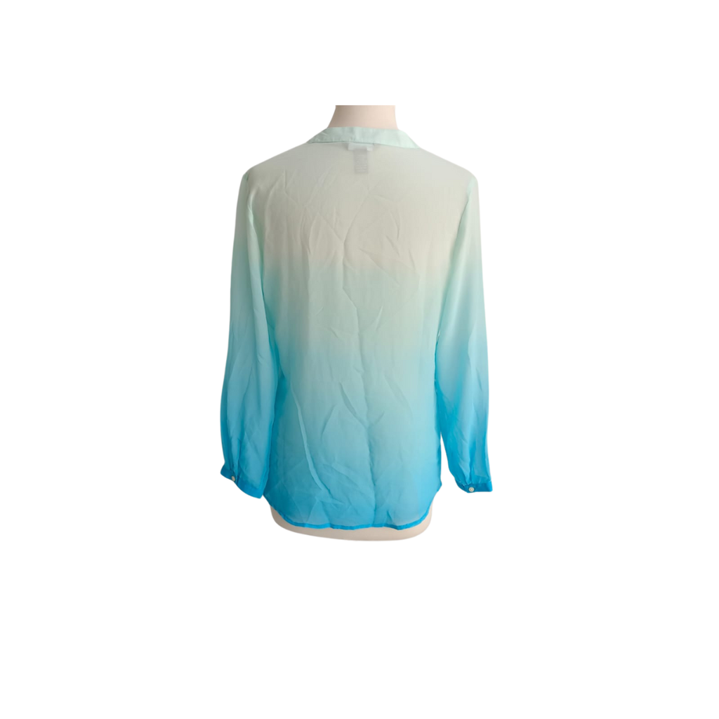 Banana Republic Two Tone Sheer Top | Pre Loved |