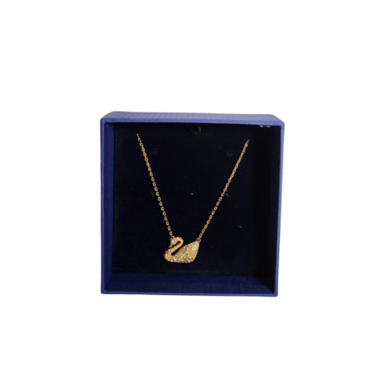 Swarovski Swan Pendant & Necklace | Pre Loved |