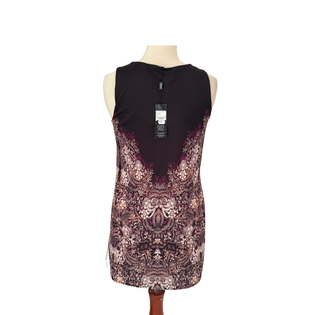 Star By Julein Macdonald Black Beaded & Printed Sleeveless Short Dress | Brand New |