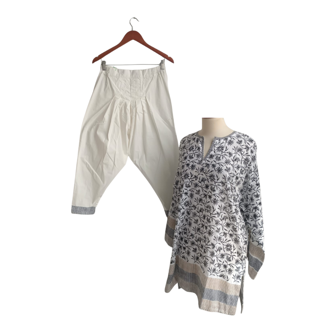 Blocked Textiles White & Black Printed Co-ord Set | Gently Used |