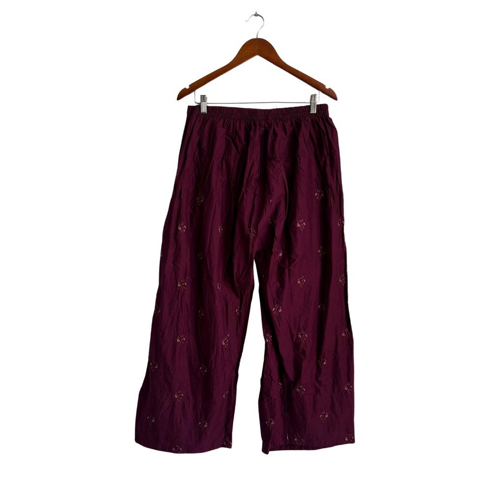 Zaib Purple Embroidered 3 pieces Outfit | Pre Loved |