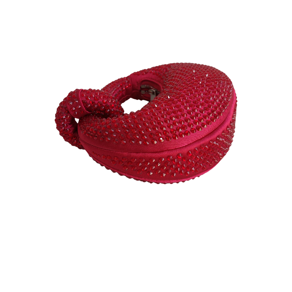 JW PEI Red Abacus Artificial Crystal Mini Top Handle Bag | Gently Used |