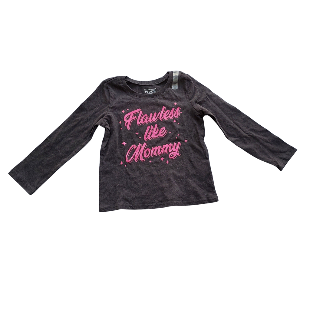 The Children's Place Black 'Flawless Like Mommy' Shirt (3T) | Brand New |