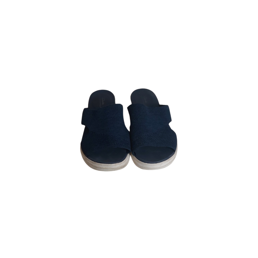 Clark's Blue Fabric CloudStepper Slippers | Pre loved |