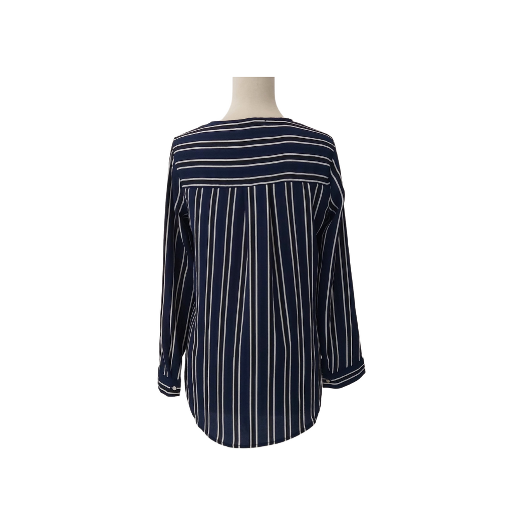 Forever 21 Navy Tri-Colour Striped Top | Gently Used |