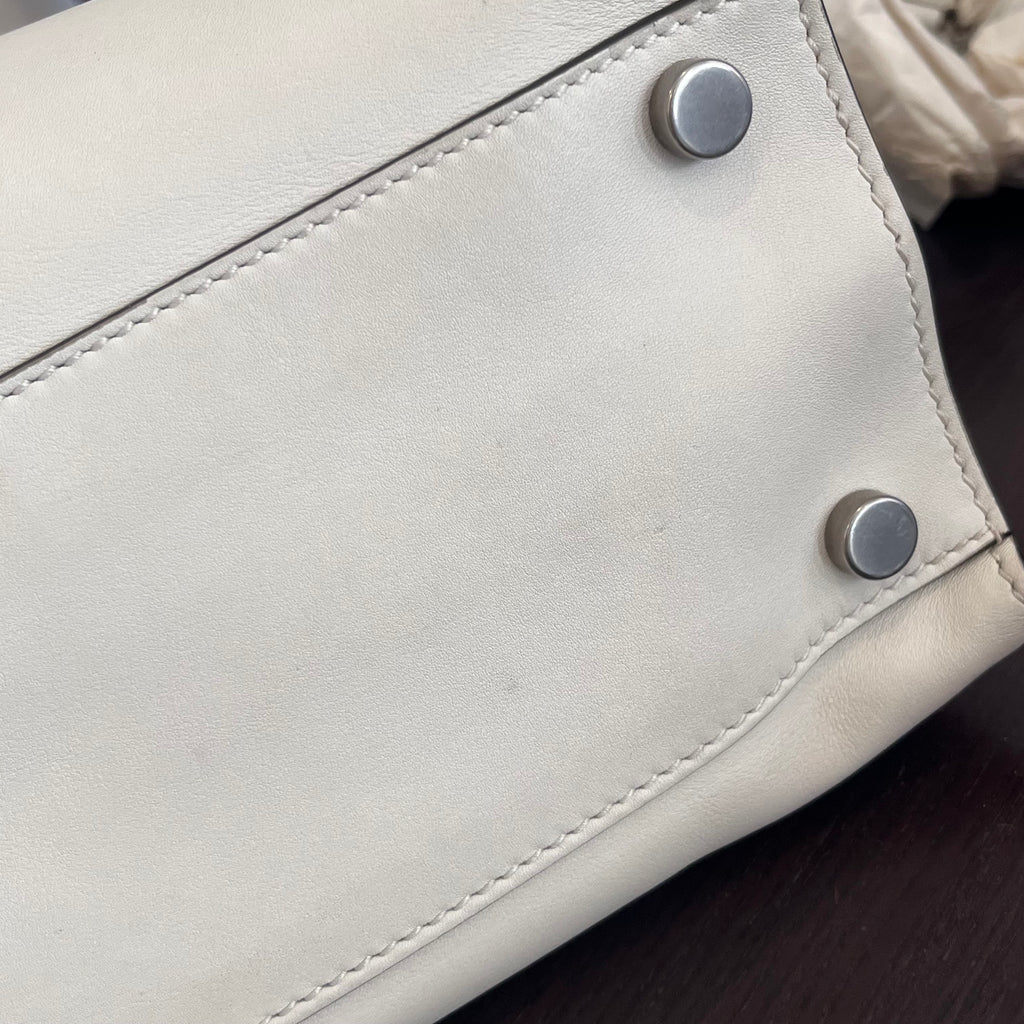 Gucci White Calfskin Web Stripe Large Dionysus Tote Bag | Pre Loved |