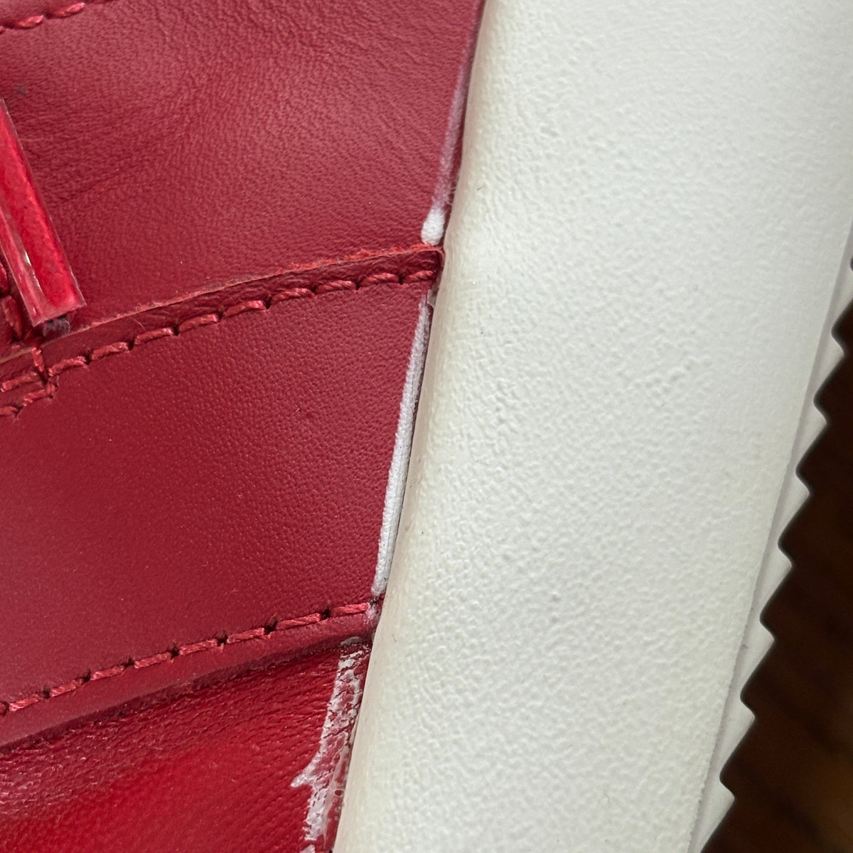 Giuseppe Zanotti Red Leather & Mesh Megatron Lace Up Trainers Sneakers | Like New |