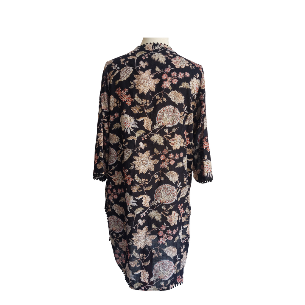 Riffat Aliani Black Printed & Lace Detail Co-ord Set | Pre Loved |
