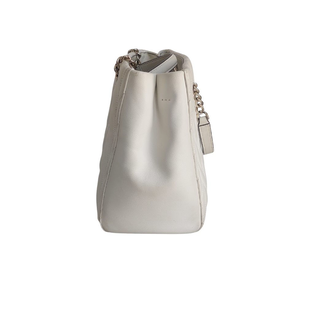 Kate Spade White Meena Leather Briar Lane Quilted Shoulder Bag | Pre Loved |