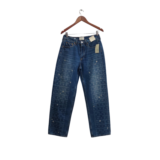 Universal Threads Blue Floral Jeans | Brand New |