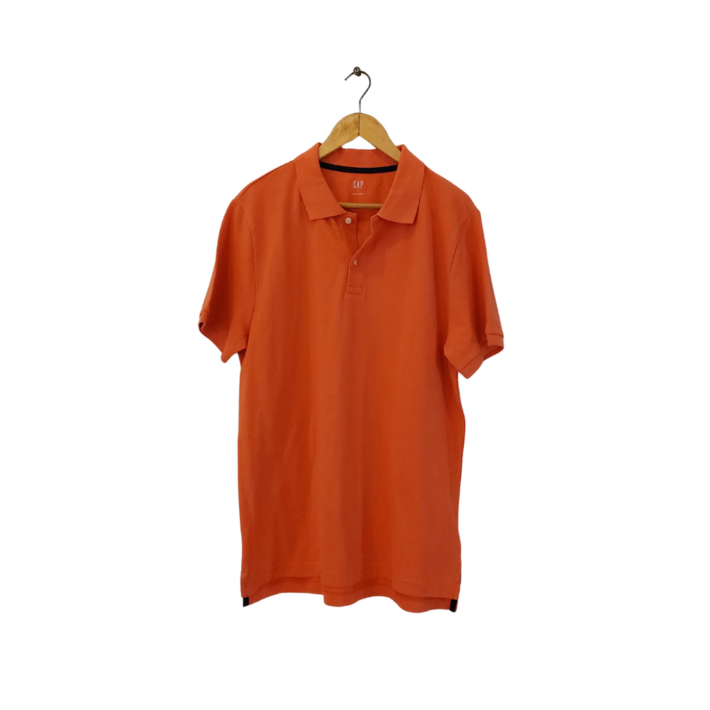 Gap Peach Men's Polo Shirt | Gently Used |