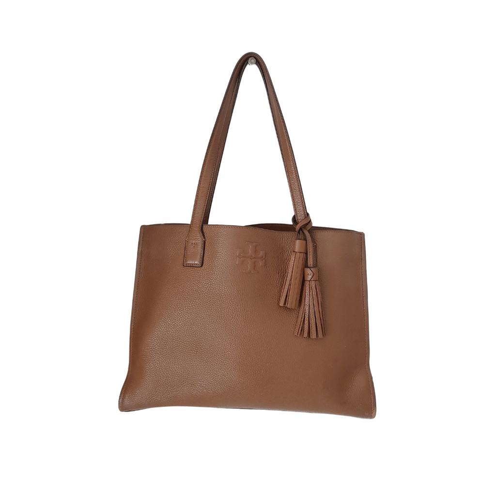 Tory Burch Tan Leather Large 'Thea' Tote Bag | Pre Loved |