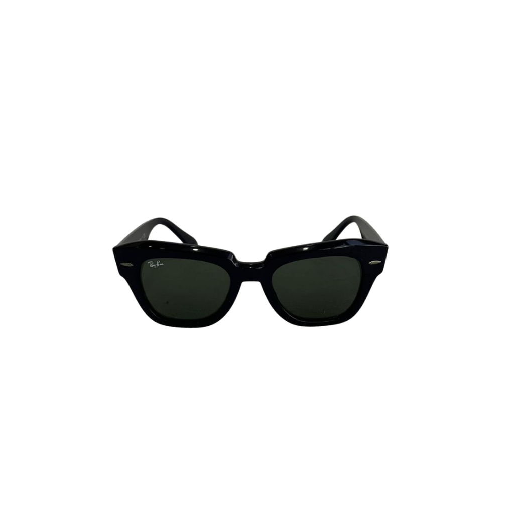 Ray Ban Black Square RB2186 Unisex Sunglasses | Gently Used |