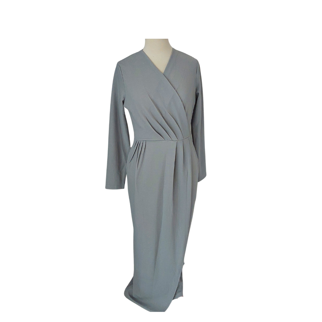 Hassal Grey Wrap Dress | Brand New |