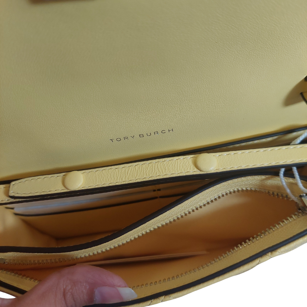 Tory Burch Vintage Lemon Fleming Border Wallet-On-Chain Bag | Like New |