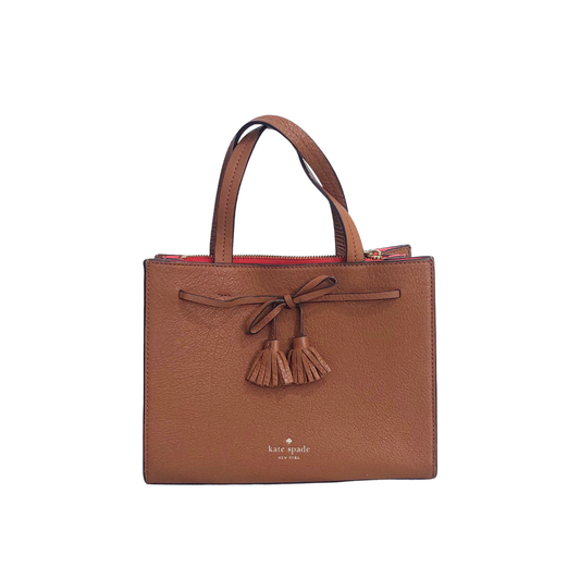 Kate Spade Warm Gingerbread Hayes Street Isobel Small Satchel Bag | Pre Loved |