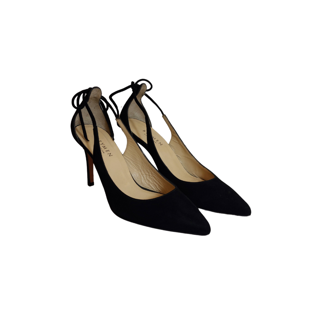 Beymen Black Faux Suede Heels | Pre Loved |