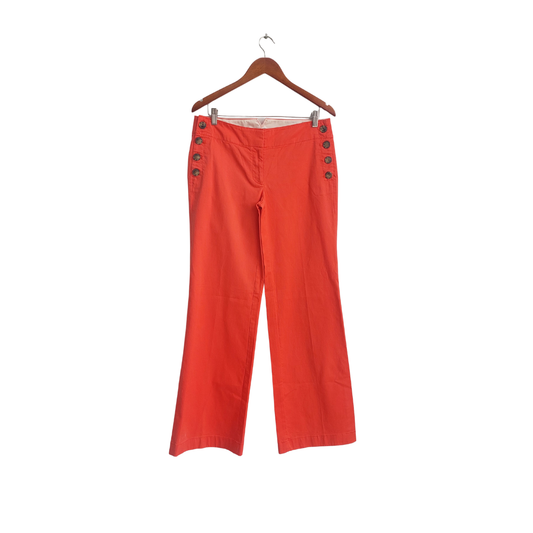 Ann Taylor Loft Coral Marisa Wide-Leg Sailor Pants | Gently Used |