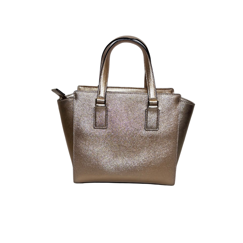 Kate Spade Cameron Street Small Hayden Rose Gold Leather Satchel Bag | Pre Loved |