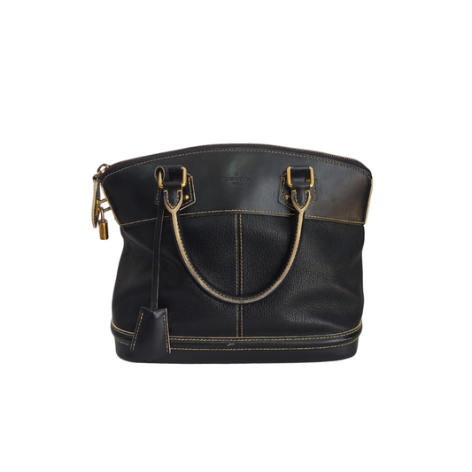 Louis Vuitton Black Suhali Lockit PM Bag | Pre Loved |