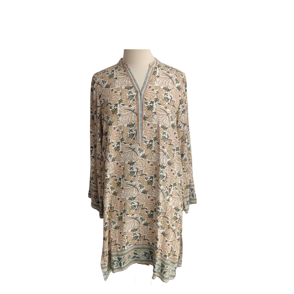 Riffat Aliani White, Pink & Green Printed Co-ord Set | Gently Used |