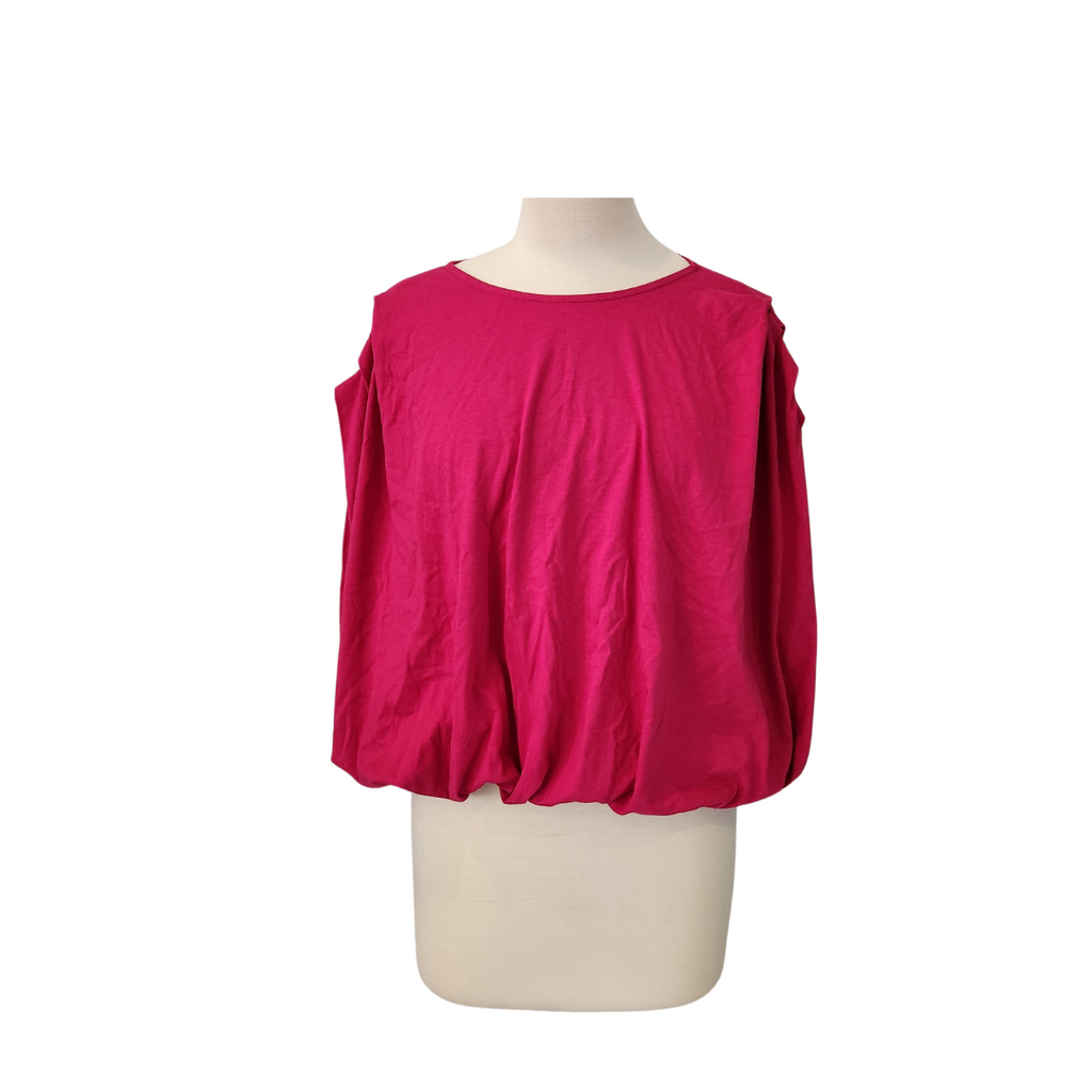 ZARA Pink Cap-sleeves Pleated Top | Brand New |