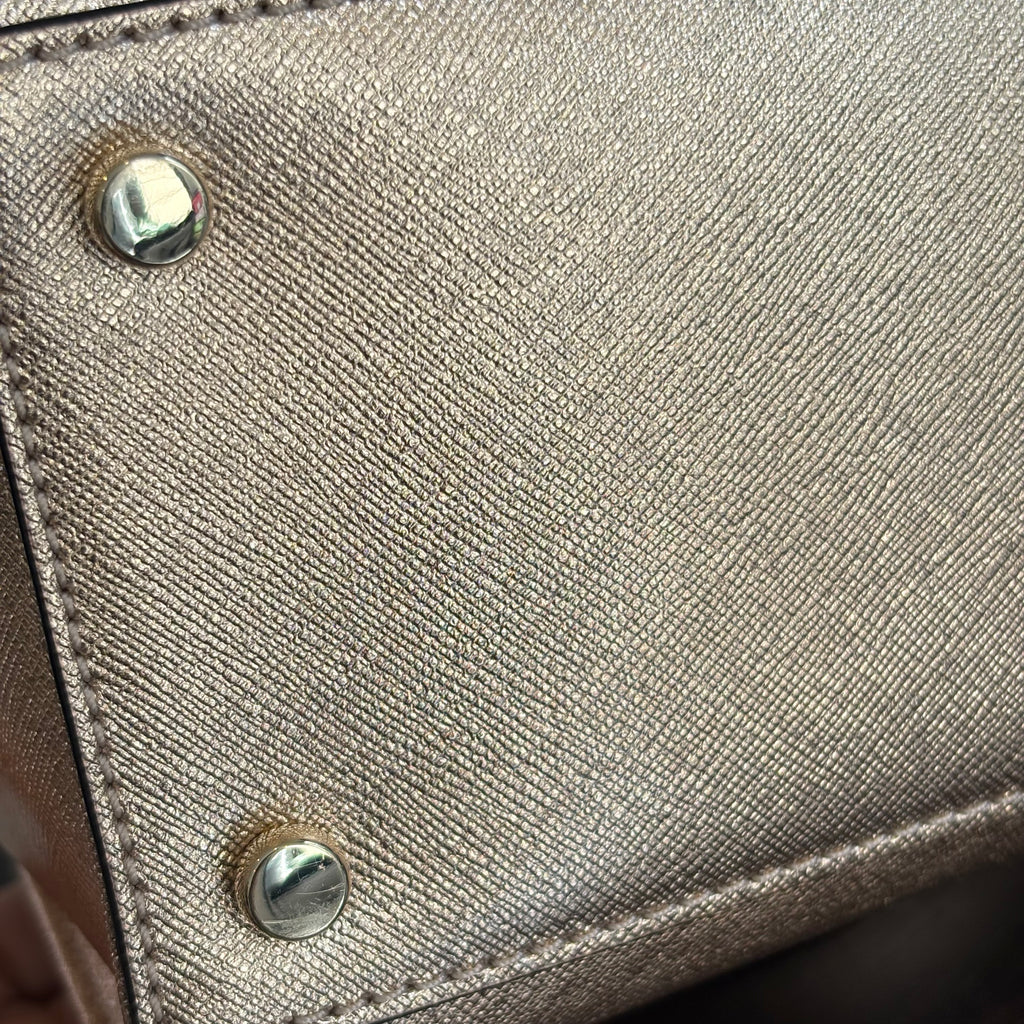 Kate Spade Cameron Street Small Hayden Rose Gold Leather Satchel Bag | Pre Loved |