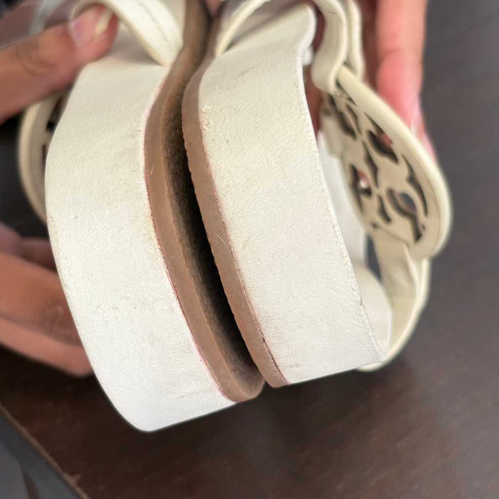 Tory Burch Ivory Miller Cloud Sandals | Pre Loved |