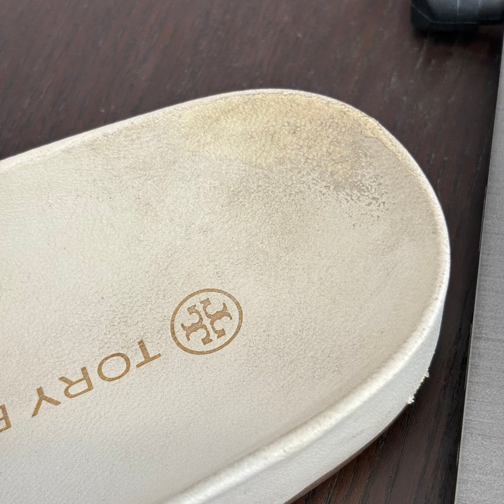 Tory Burch Ivory Miller Cloud Sandals | Pre Loved |
