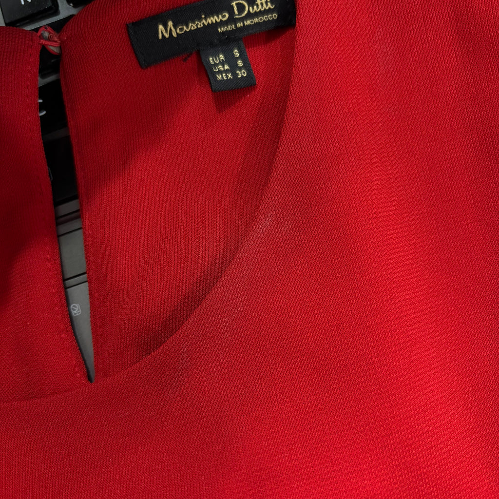 Massimo Dutti Red Sleeveless Top | Pre Loved |