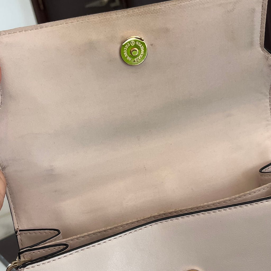 ALDO Taupe Lock detail Top Handle Bag | Pre Loved |