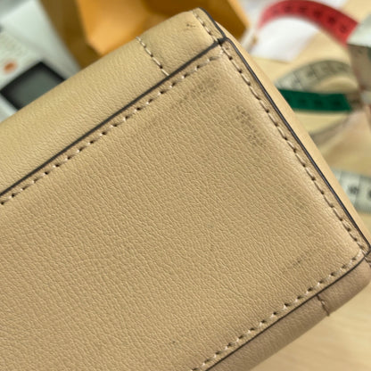 Michael Kors Beige Leather Kinsley Medium Satchel Bag | Pre Loved |