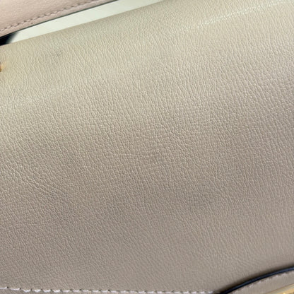Michael Kors Beige Leather Kinsley Medium Satchel Bag | Pre Loved |