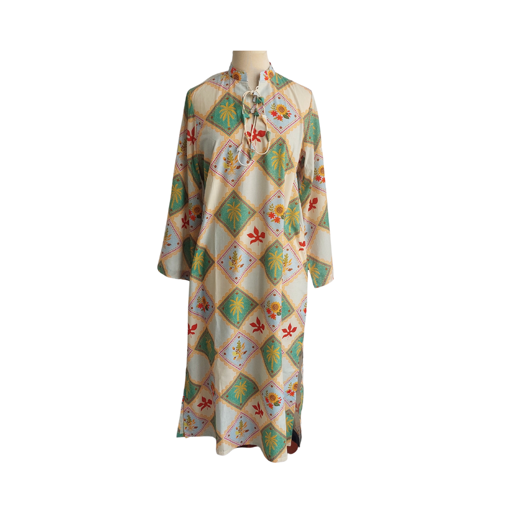 Solid Mykonos Kaftan Co-ord Set | Brand New |
