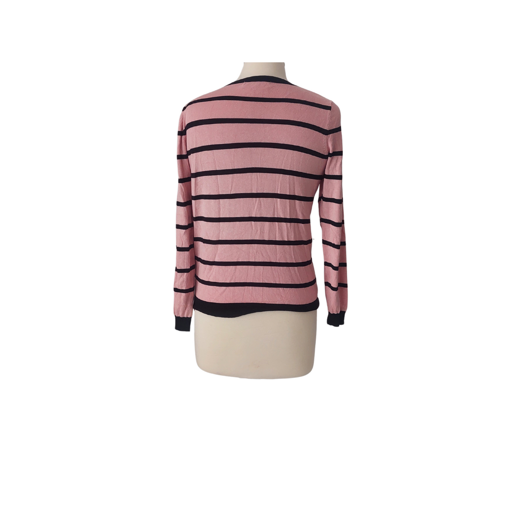 Marks & Spencer Pink & Black Striped Sweater | Gently used |