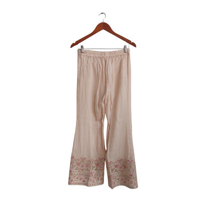 Threads & Motifs Light Pink Mirror Embroidered Outfit (3 Pieces) | Gently Used |