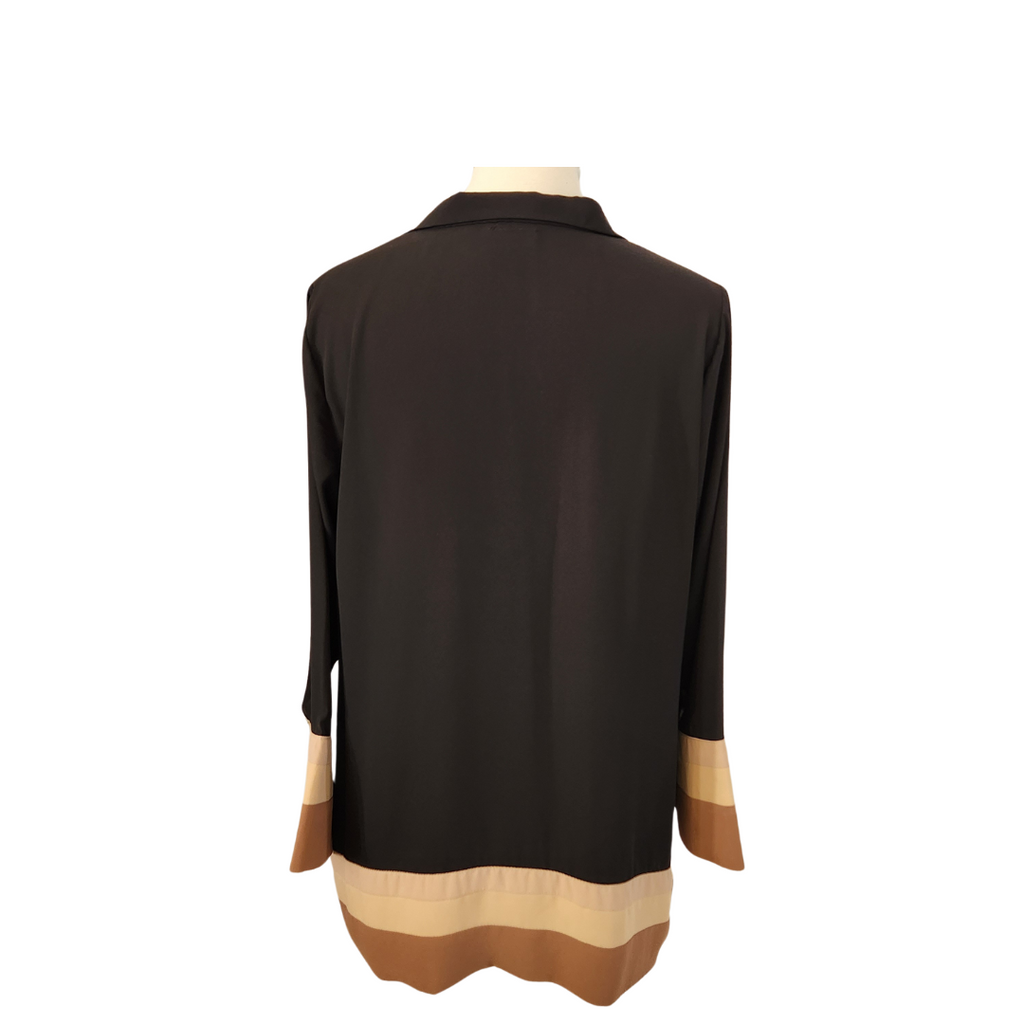 Rania Black Colour-block sleeves Tunic | Pre Loved |