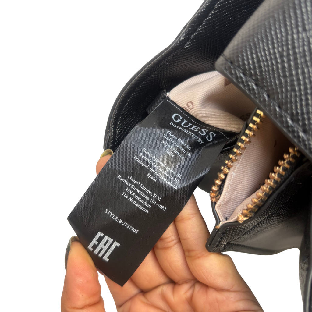 Guess Black Noelle Girlfriend Satchel Bag | Gently Used |