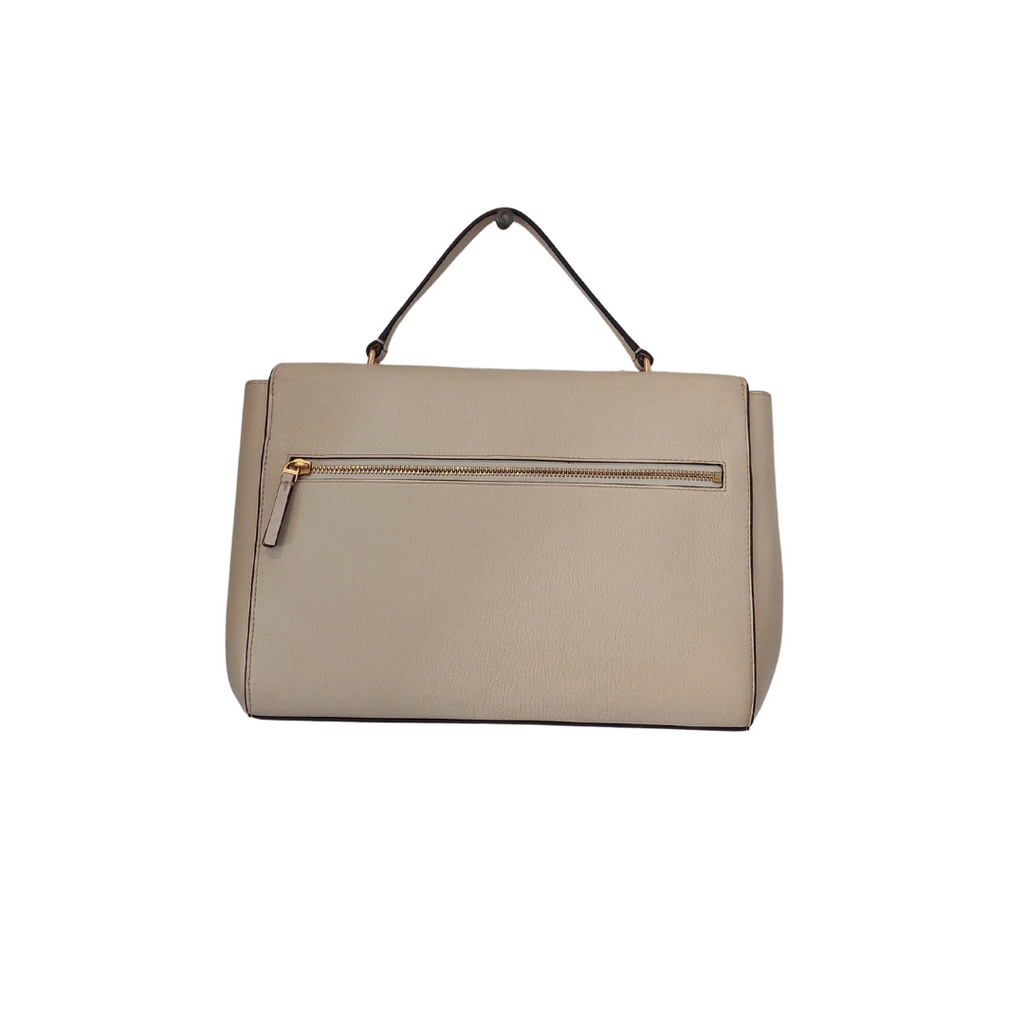 Tory Burch Cream Leather Juliette Satchel Bag | Gently Used |